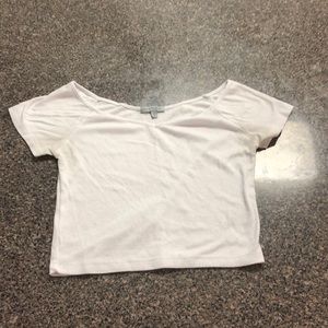 White crop top